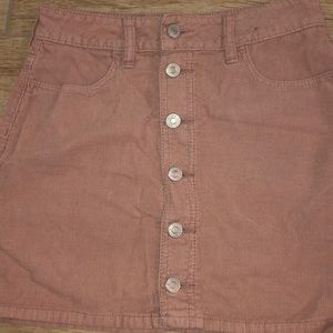 PacSun light Pink corduroy skirt